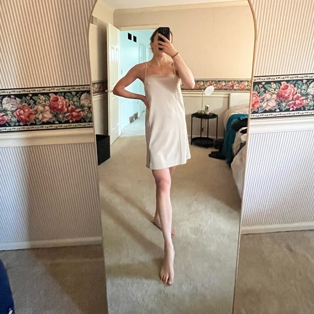 NWT H&M Strappy Mini Dress | Tan | XS